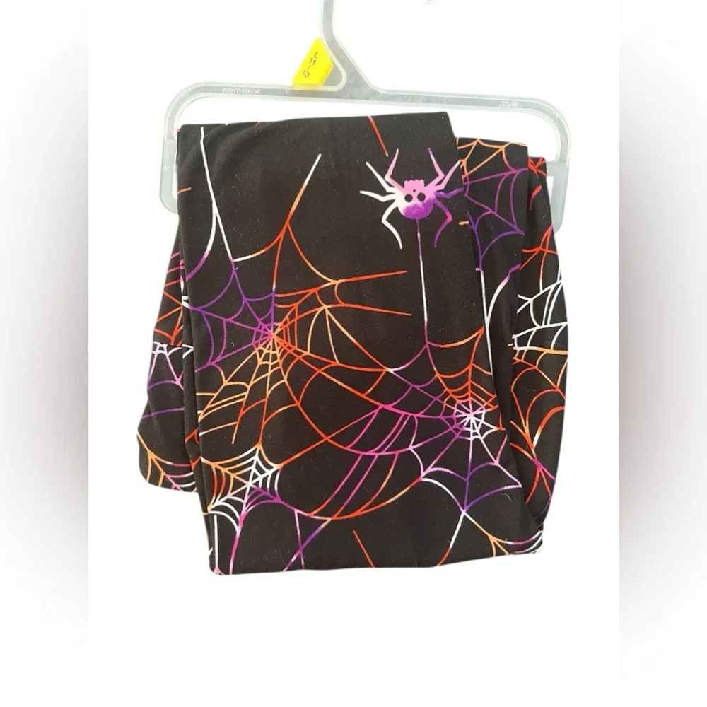 No Boundaries Spiderweb Ankle-Length Halloween Leggings L (11-13) Juniors - Picture 2 of 2